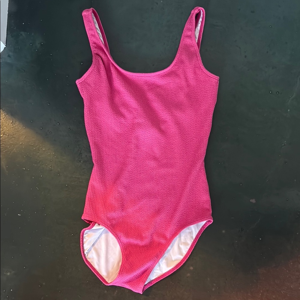 Pink Dessert One Piece Textured Swimsuit Size Medium Women’s